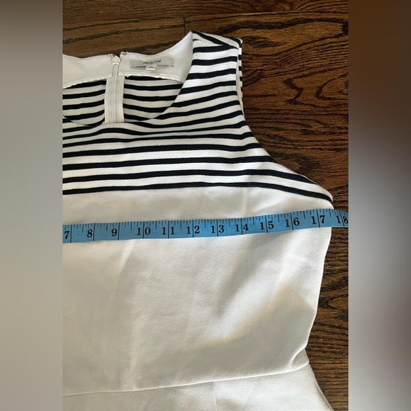 Madewell Black & White Striped Cotton Nautical Dress Size M - Picture 8 of 8